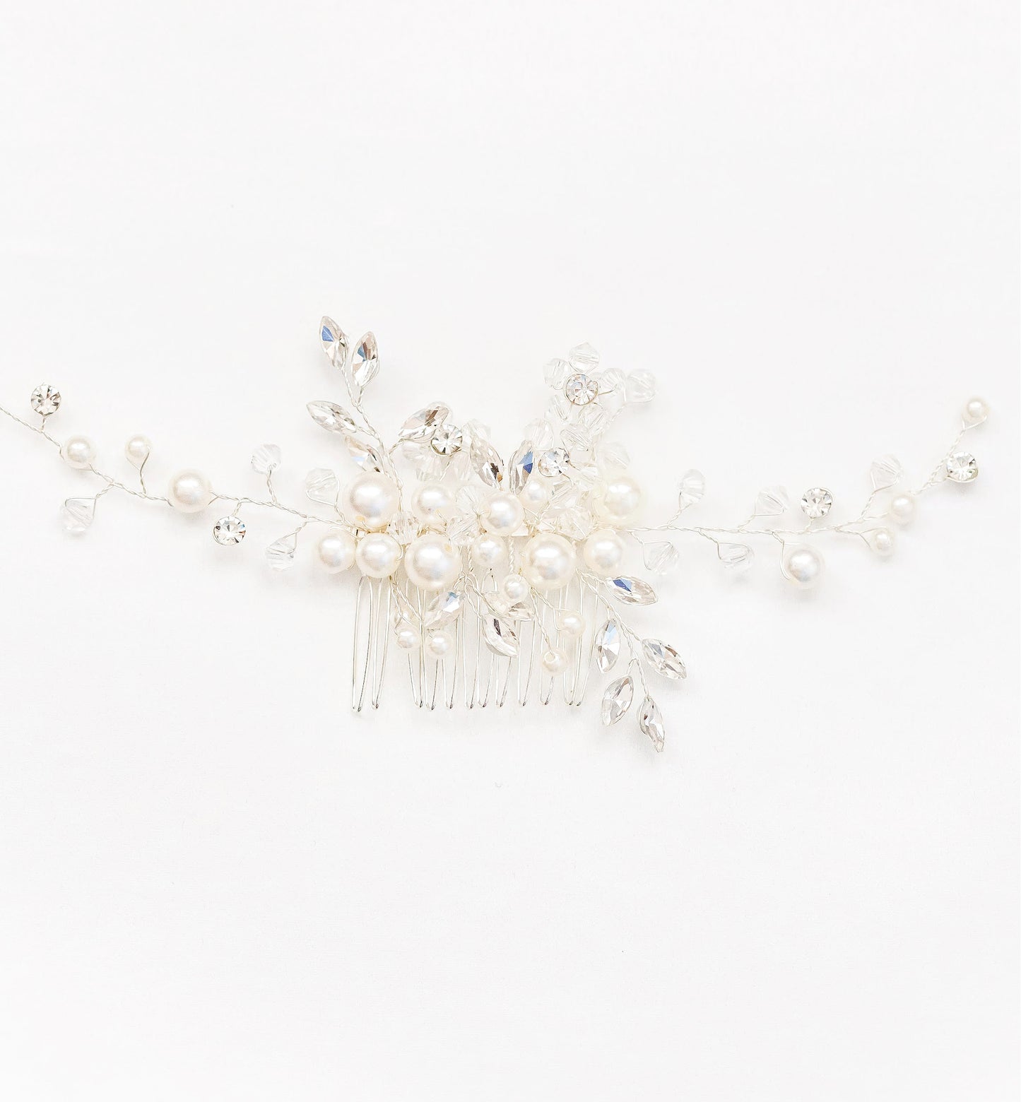 pearl bridal hair comb