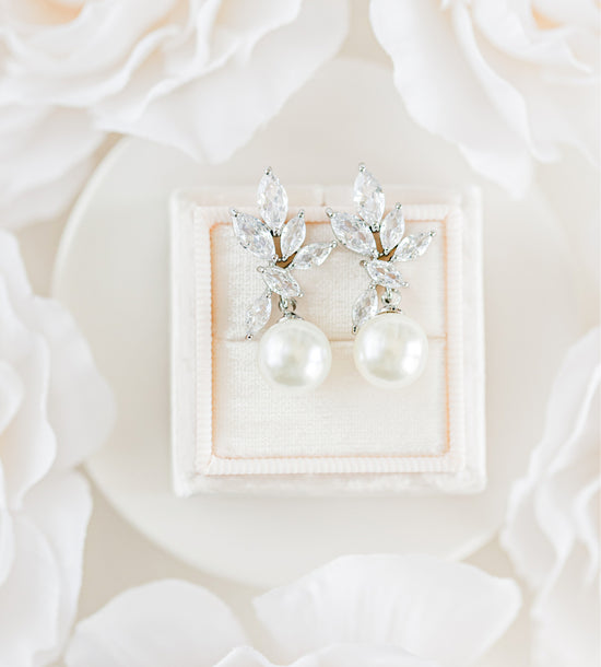 pearl bridal earrings
