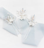 opal bridal hair pins