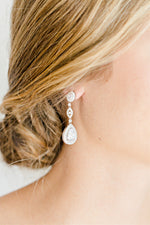 teardrop wedding earrings