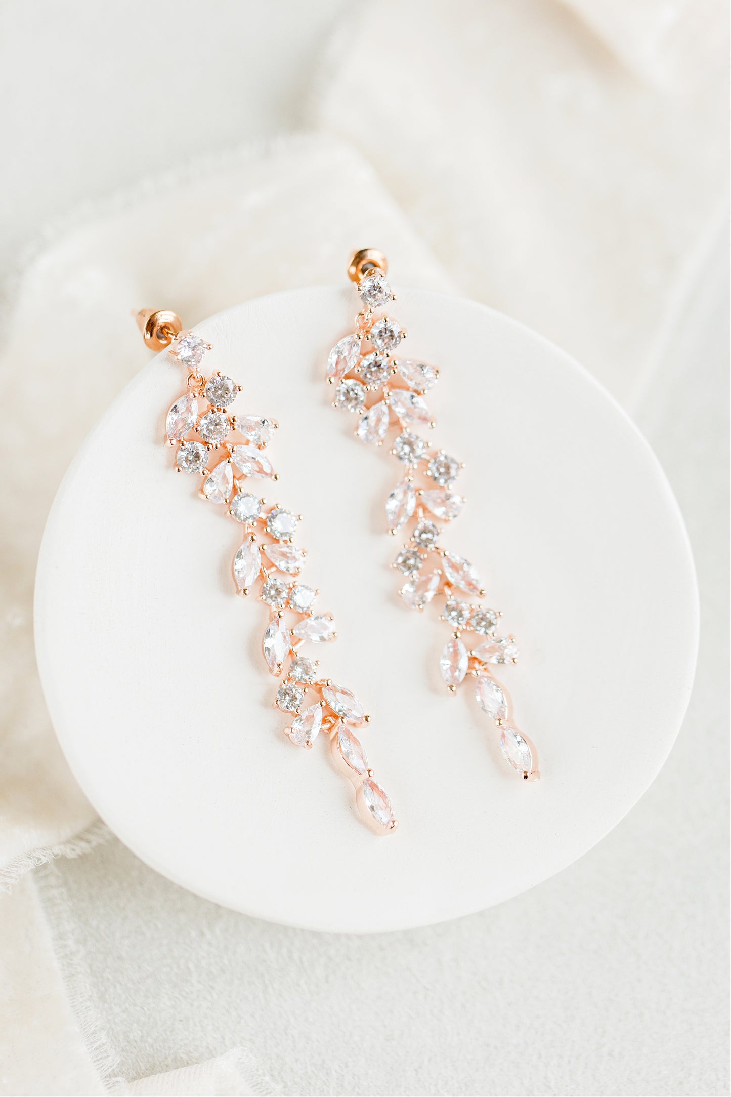 Tahmi - the art of woven metal: Classic Love Knot Drop Dangle Earrings in  Gold Mix (14K Yellow and Rose Gold Fill)