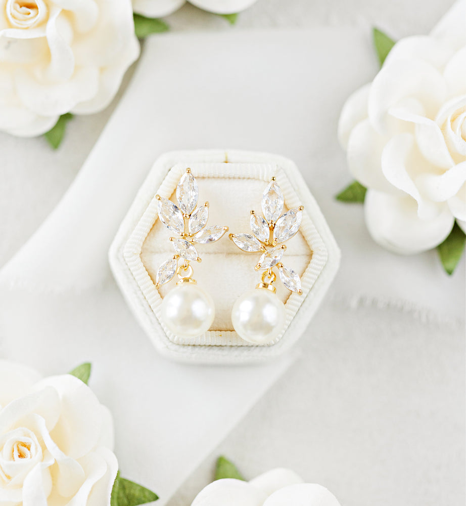 Mischa Pearl Bridesmaid Earrings