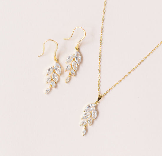 Rhinestone Crystal Bridal Earrings Necklace Set Romantic Bridesmaid Jewelry  Sets | eBay