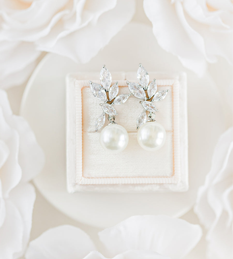 Mischa Pearl Bridesmaid Earrings