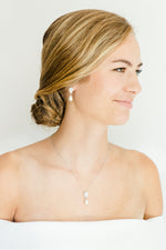 pearl bridesmaid jewelry set