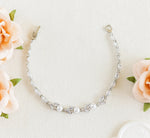silver gold pearl wedding bracelet