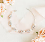 silver pearl wedding bracelet