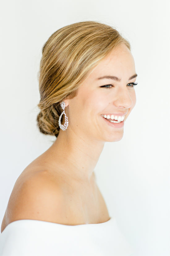 drop wedding earrings