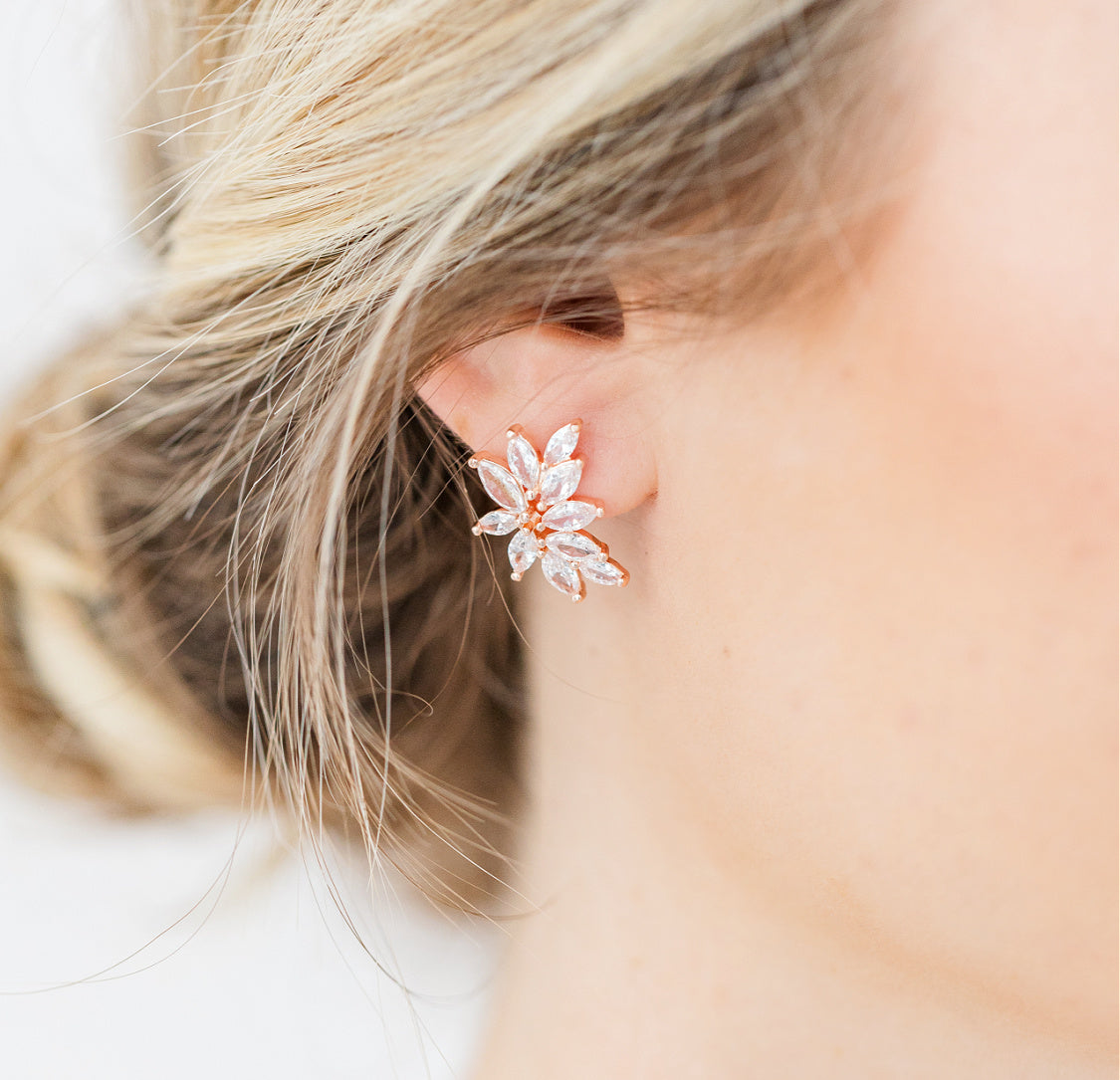 Mischa Pearl Bridesmaid Earrings - Wink of Pink Shop